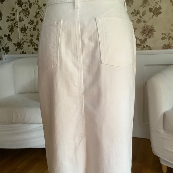 Boden Denim Skirt Off White US 8 L UK 12 L - Picture 2 of 5